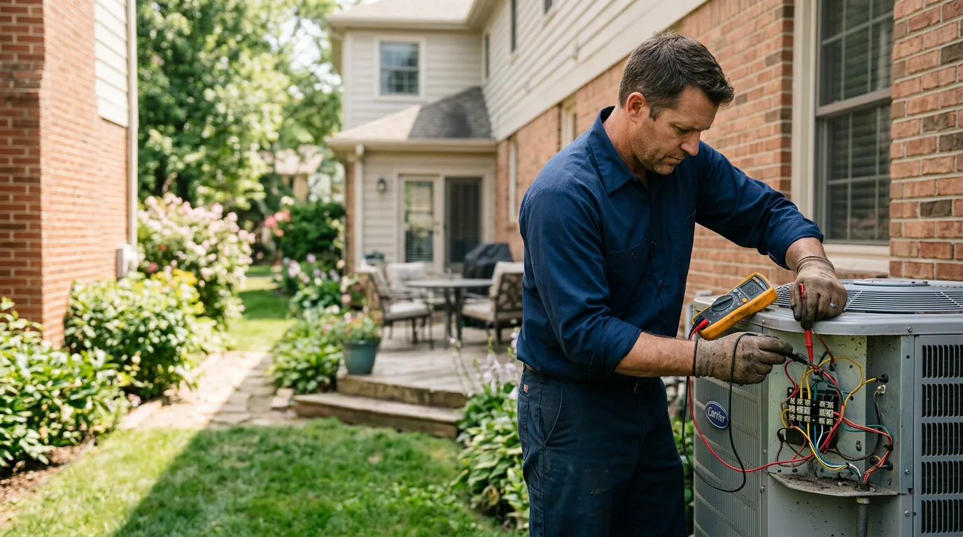 HVAC technician working near Greenwood, ME